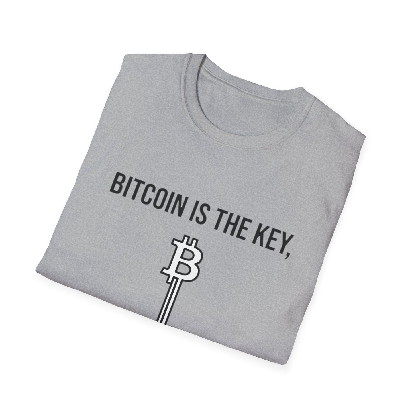 Bitcoin Is the Key T-Shirt — To Financial Freedom Crypto Tee