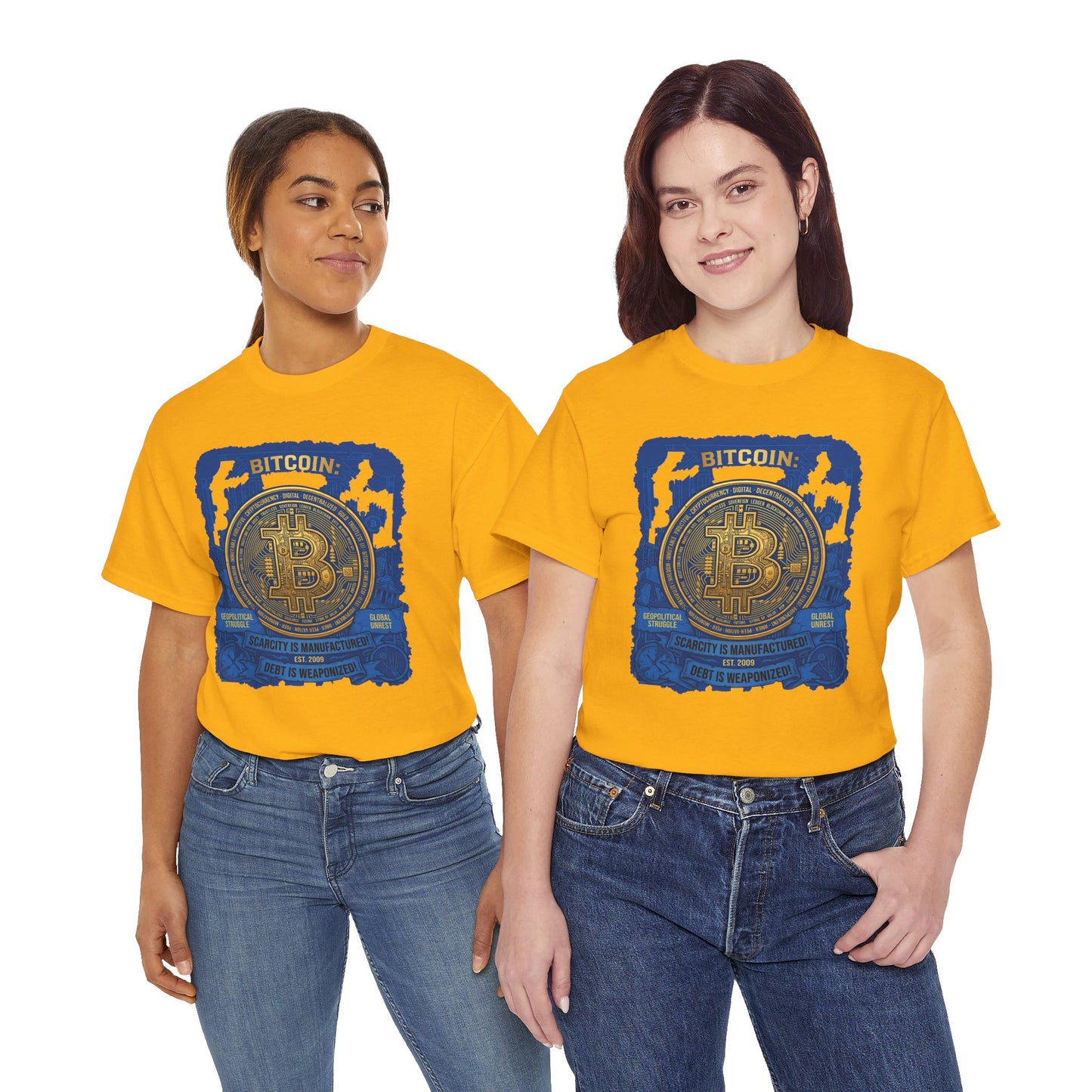 Bitcoin Vintage Coin Graphic Tee — Crypto Enthusiast T-Shirt
