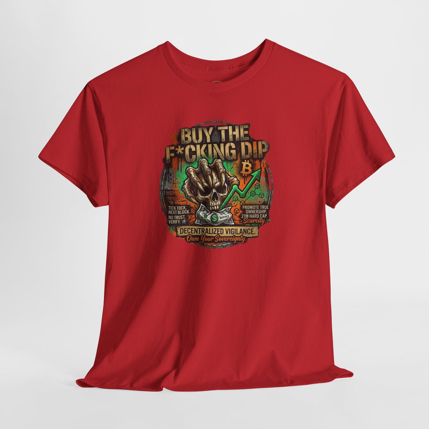 Buy The F*cking Dip Graphic Tee — Stock Market Crypto HODL Trading Shirt