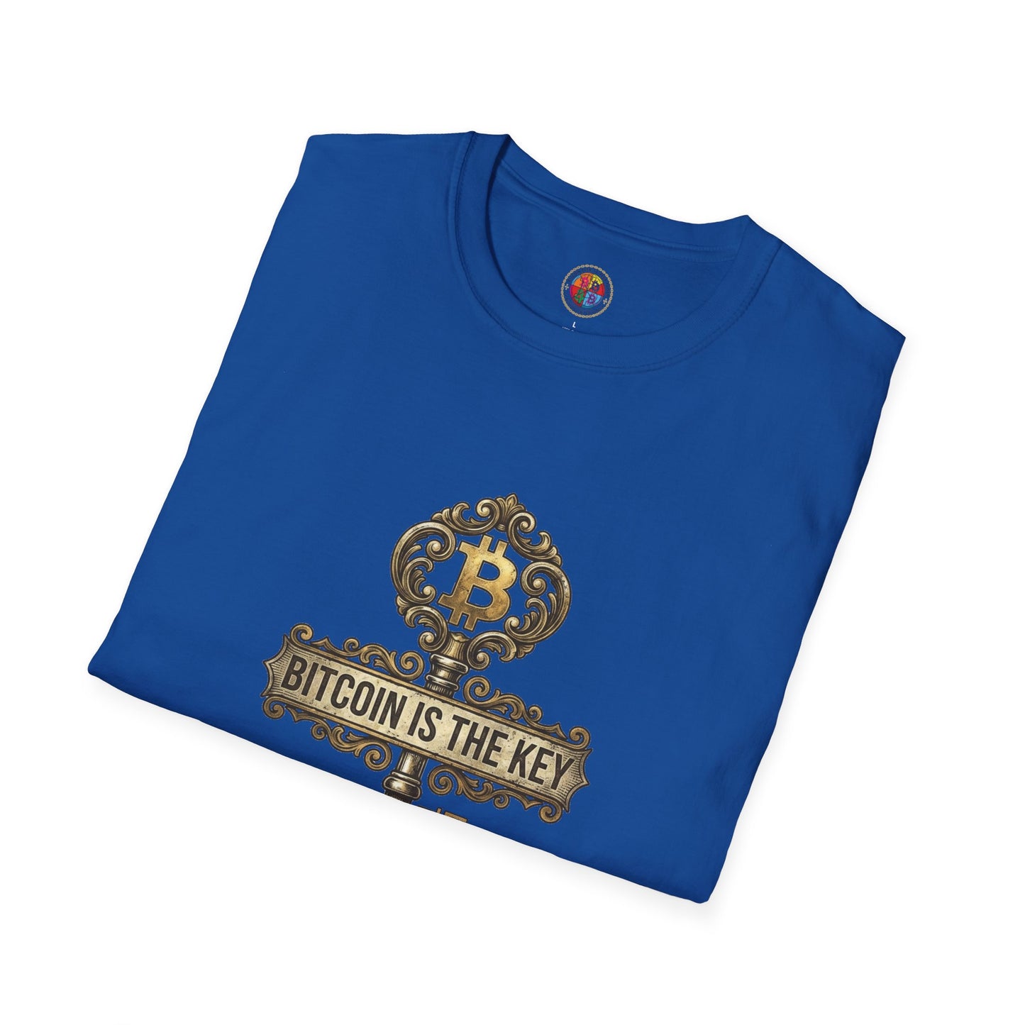 Bitcoin Is The Key Graphic T-Shirt — Vintage Key Crypto Tee