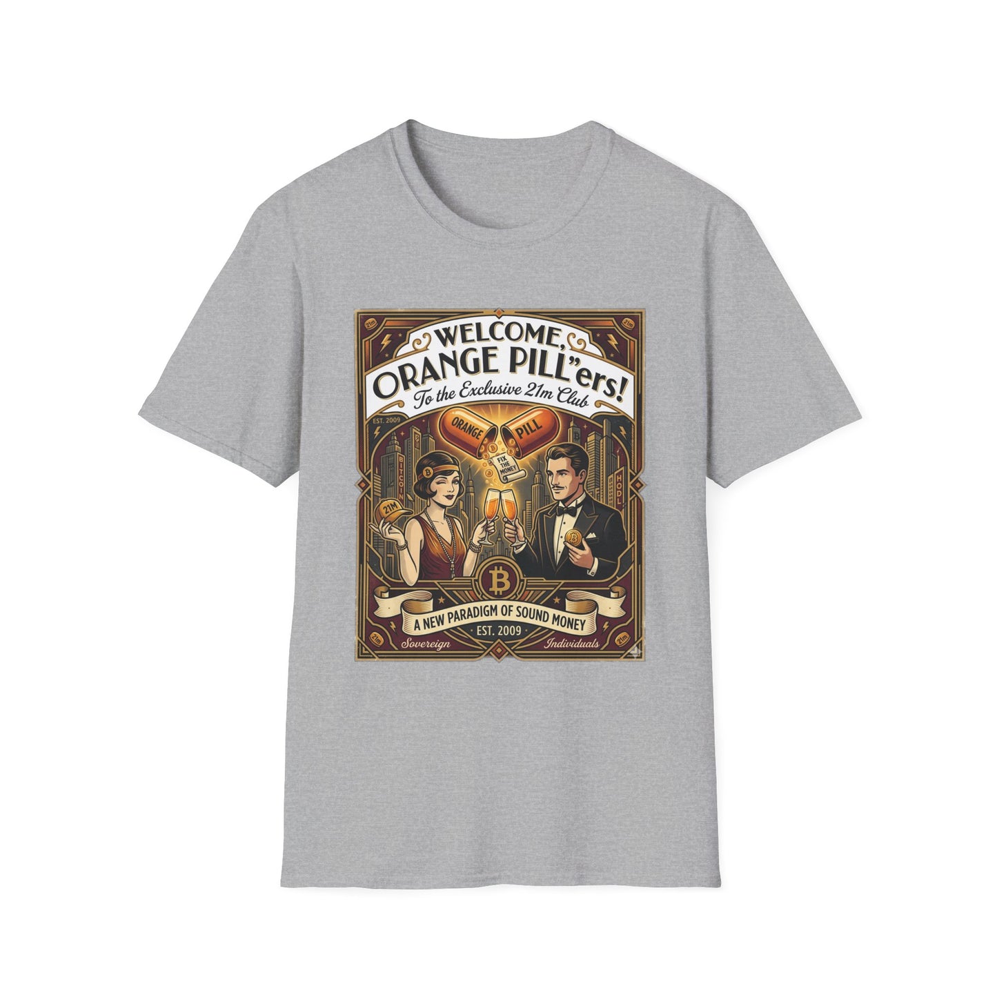 Vintage 'Welcome Orange Pill' T-Shirt — Retro Apothecary Graphic Tee