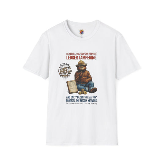 Smokey the Bear Bitcoin T-Shirt — Decentralization Design