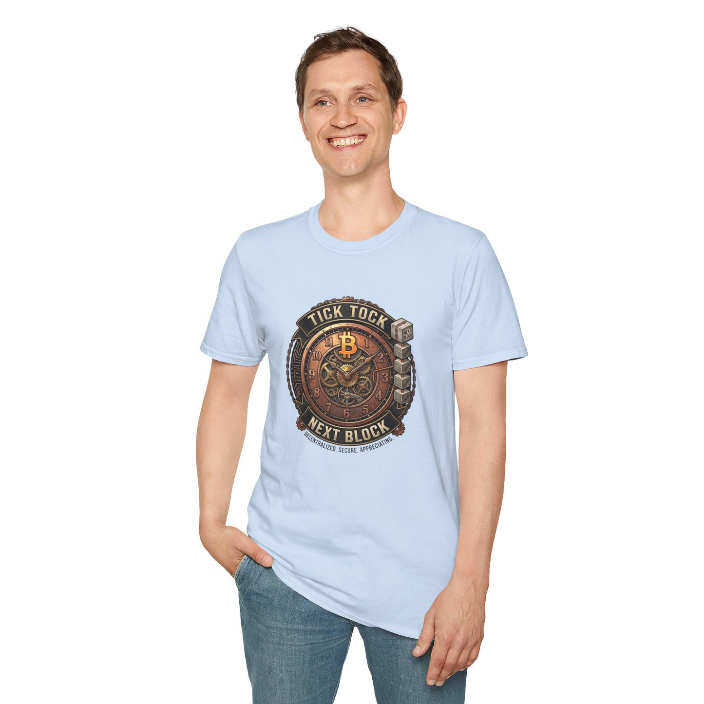 Bitcoin 'Tick Tock Next Block' T-Shirt