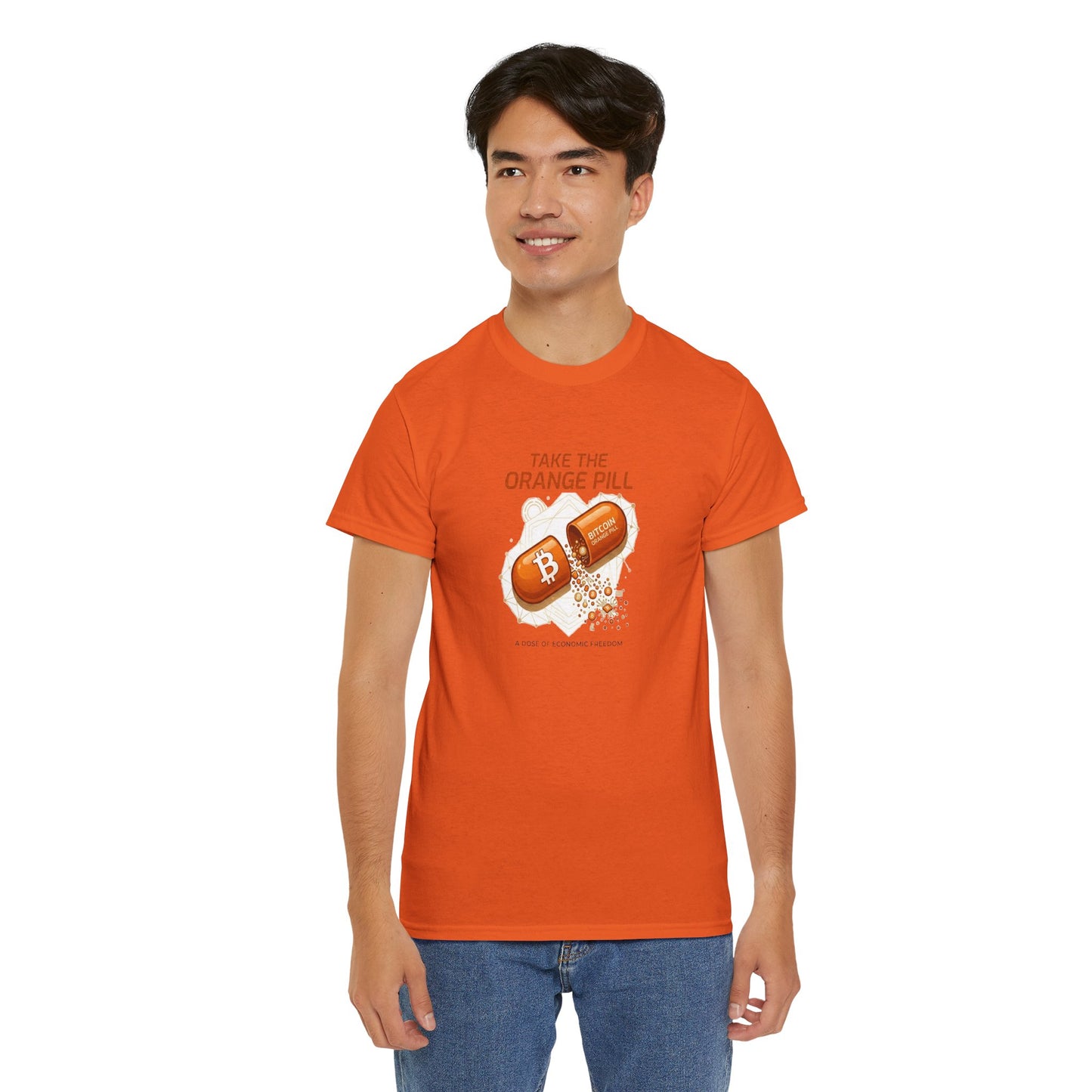 Bitcoin 'Take The Orange Pill' Graphic Tee
