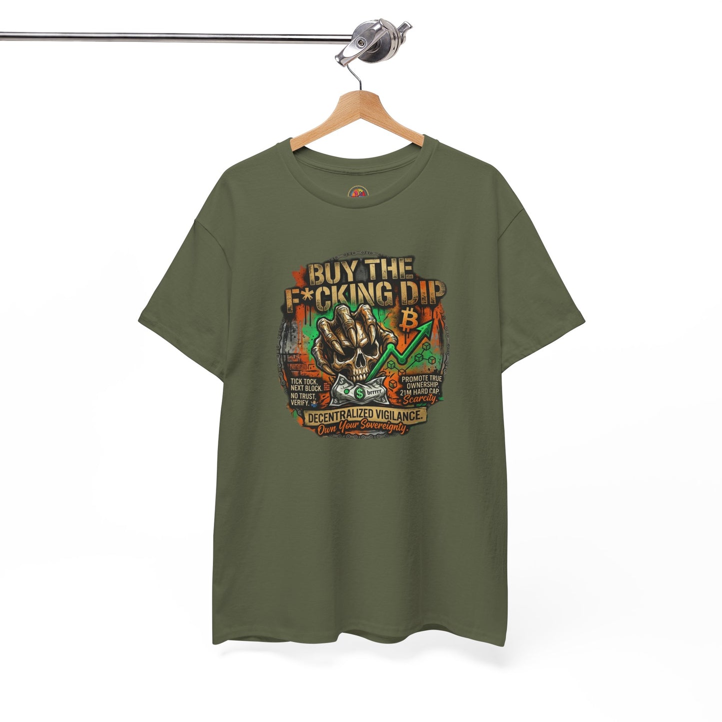 Buy The F*cking Dip Graphic Tee — Stock Market Crypto HODL Trading Shirt
