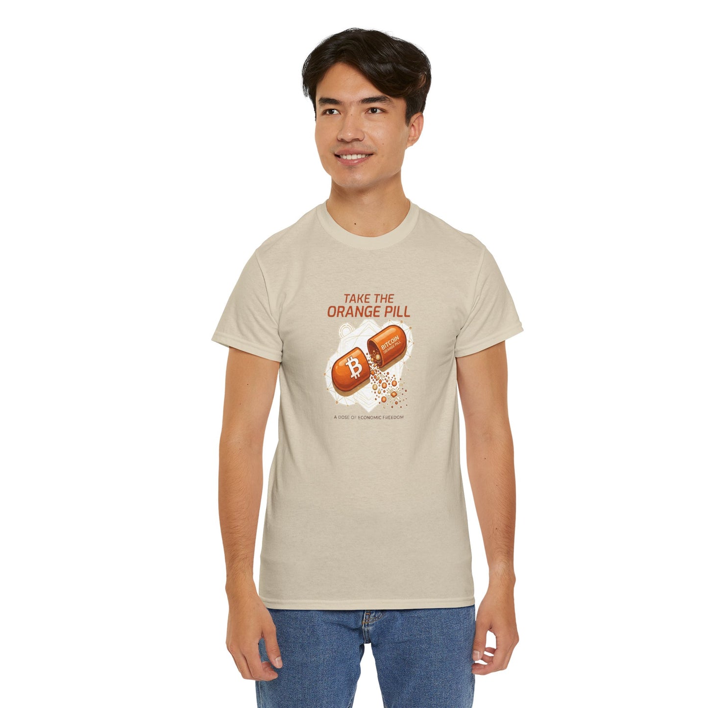 Bitcoin 'Take The Orange Pill' Graphic Tee
