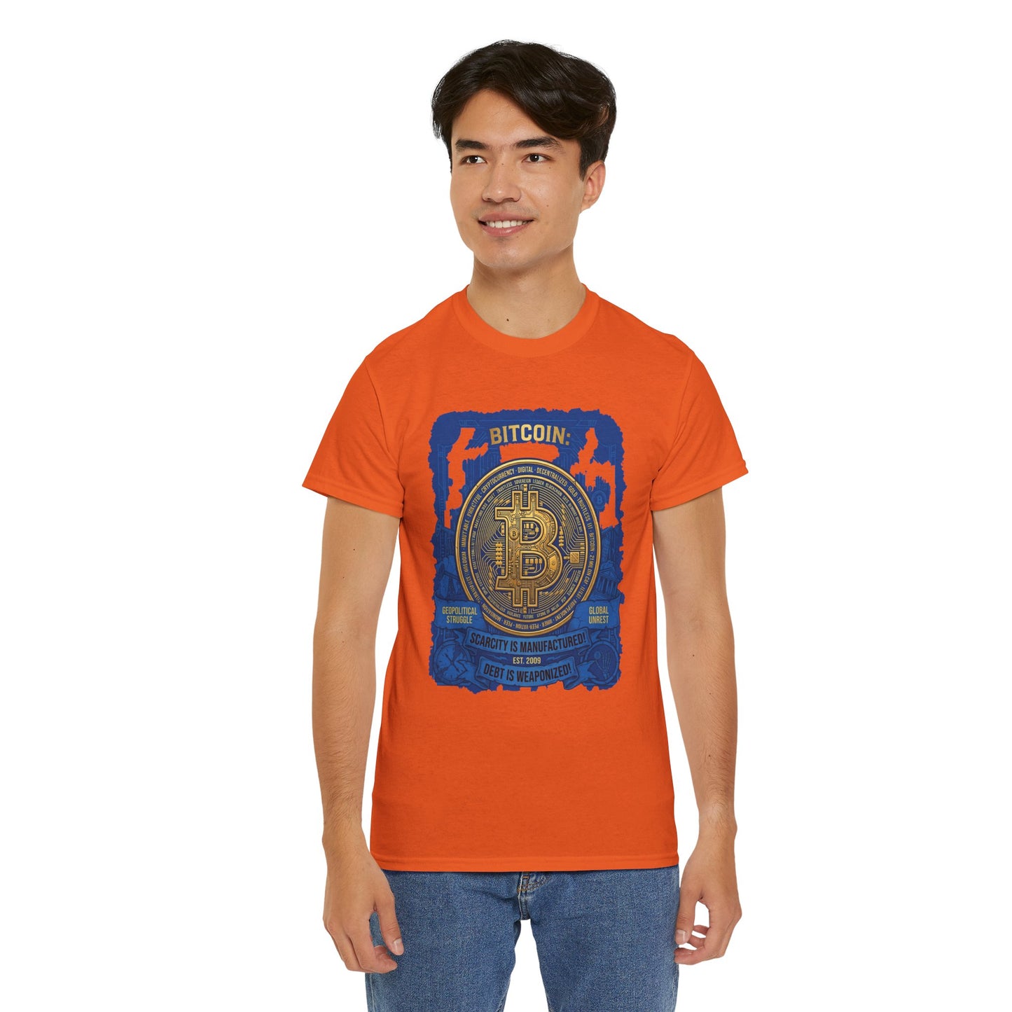 Bitcoin Vintage Coin Graphic Tee — Crypto Enthusiast T-Shirt