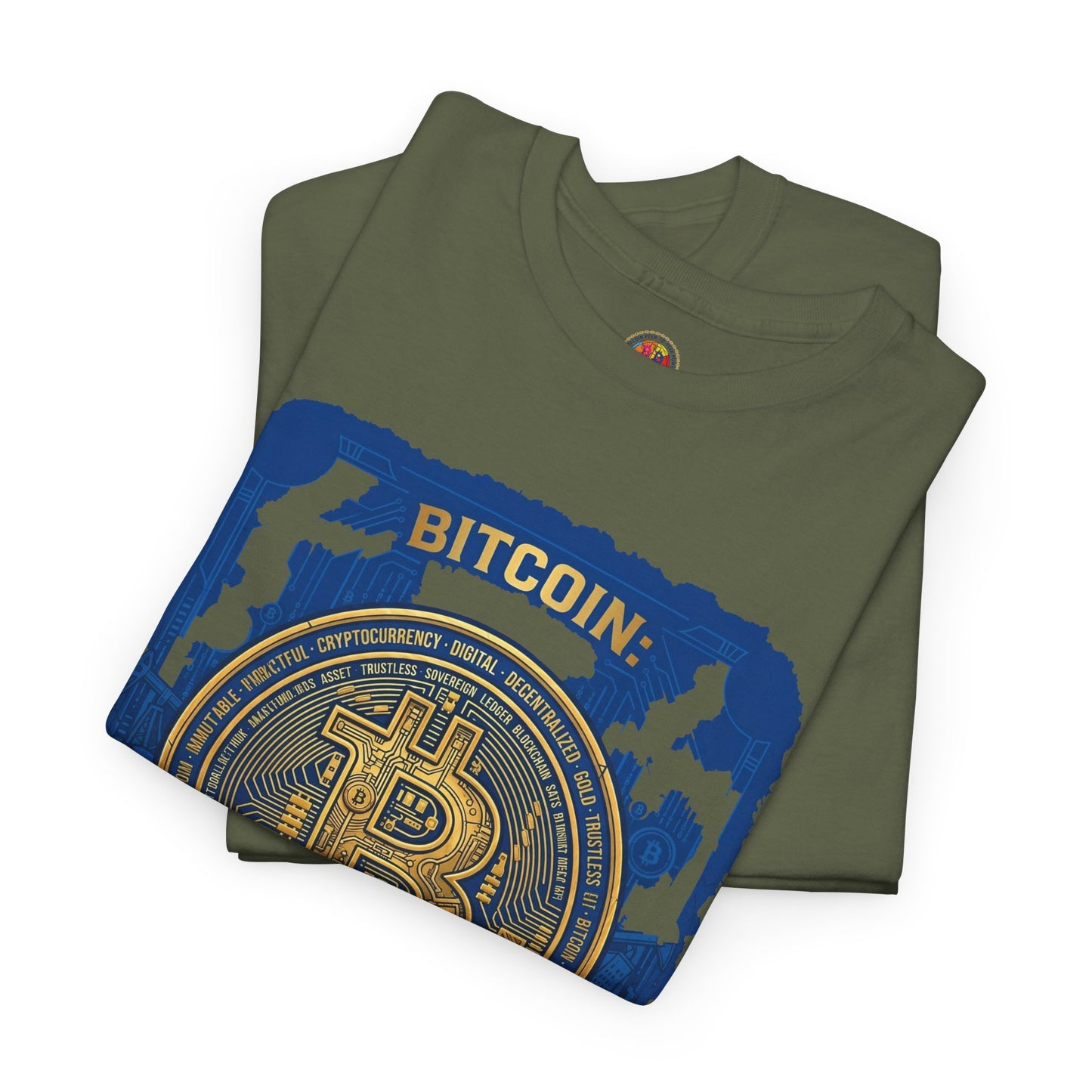 Bitcoin Vintage Coin Graphic Tee — Crypto Enthusiast T-Shirt