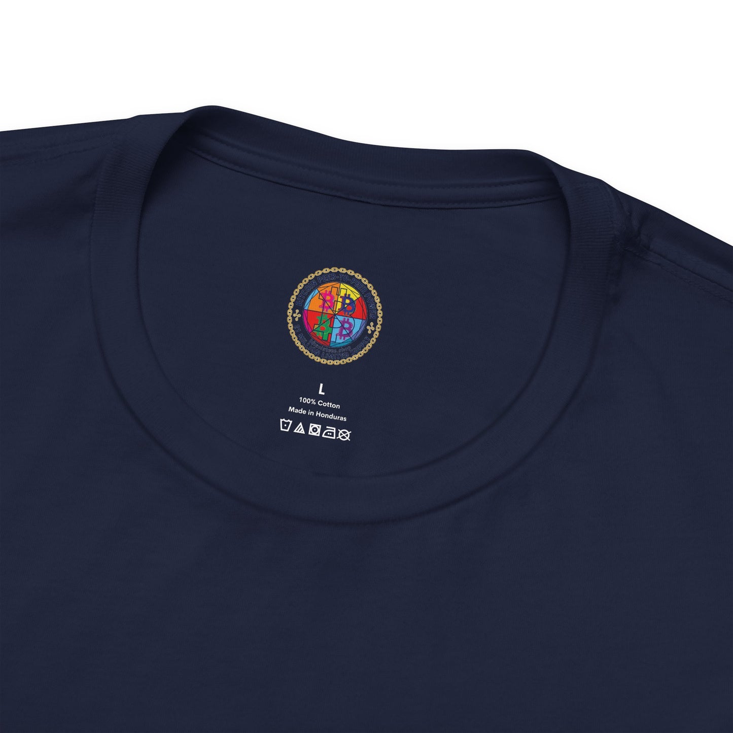 Bitcoin Growth Cartoon Tee — Crypto Stairs Illustration T-Shirt