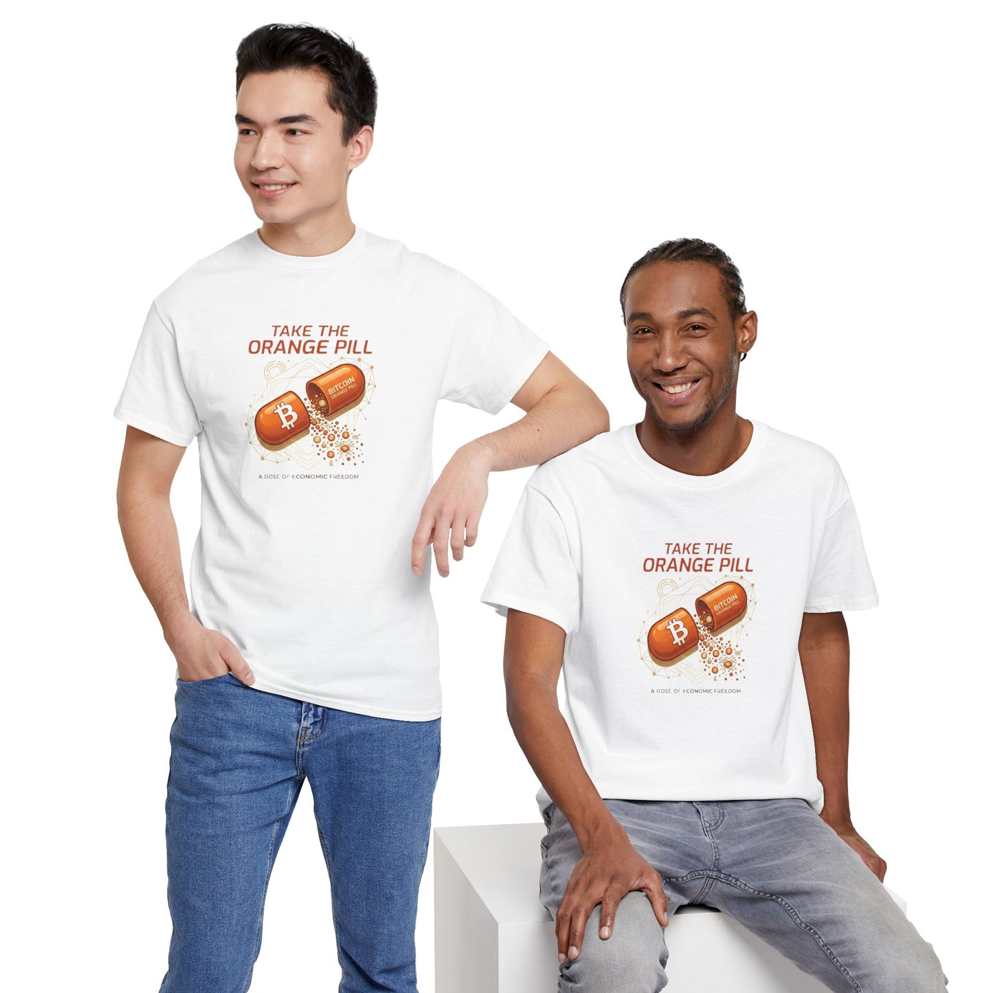 Bitcoin 'Take The Orange Pill' Graphic Tee