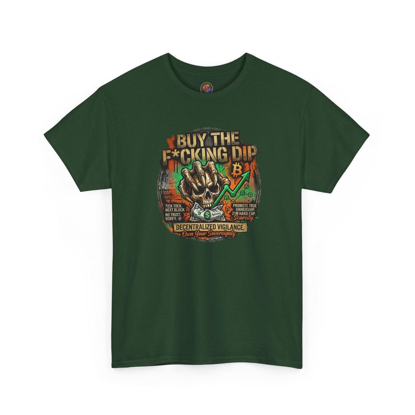 Buy The F*cking Dip Graphic Tee — Stock Market Crypto HODL Trading Shirt