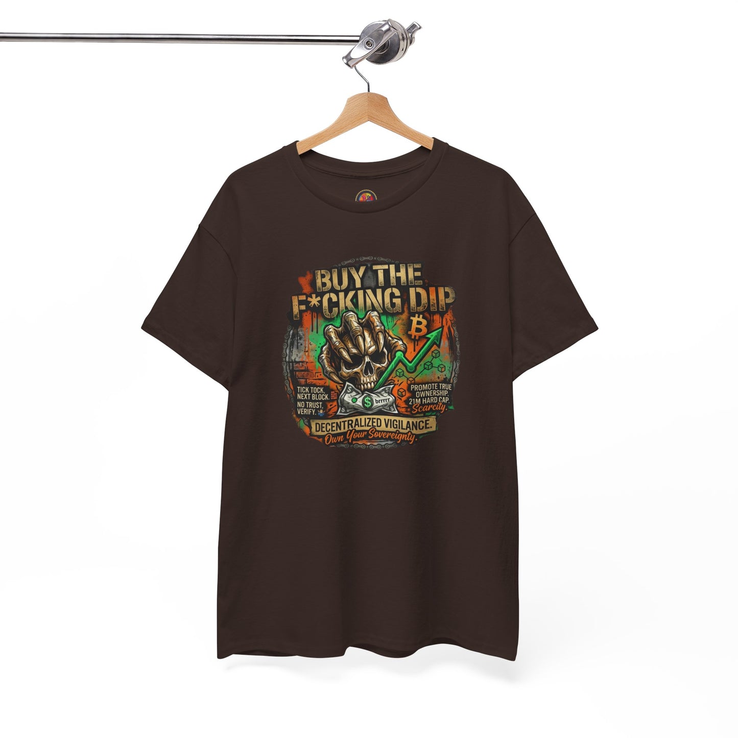 Buy The F*cking Dip Graphic Tee — Stock Market Crypto HODL Trading Shirt