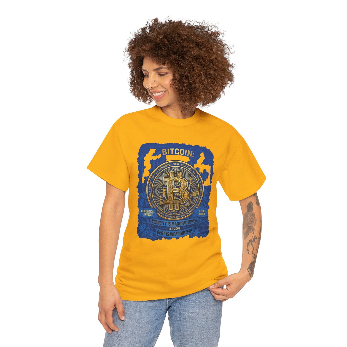 Bitcoin Vintage Coin Graphic Tee — Crypto Enthusiast T-Shirt
