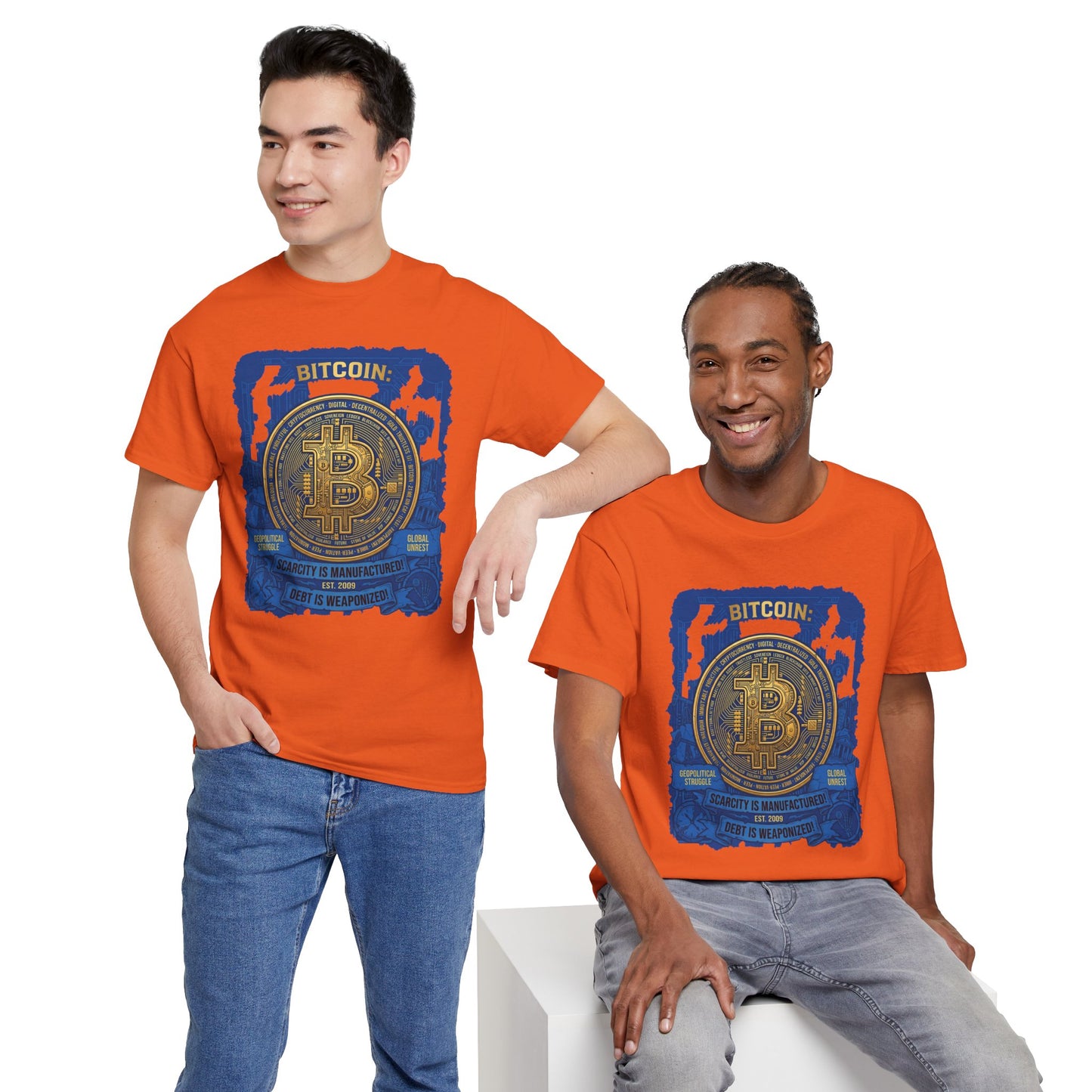 Bitcoin Vintage Coin Graphic Tee — Crypto Enthusiast T-Shirt