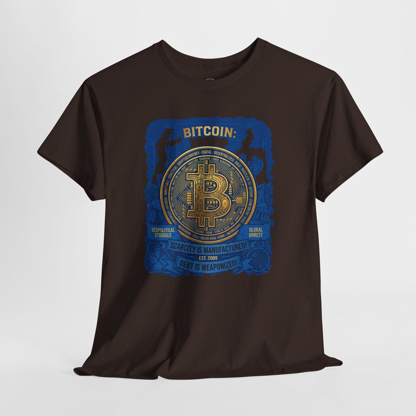 Bitcoin Vintage Coin Graphic Tee — Crypto Enthusiast T-Shirt