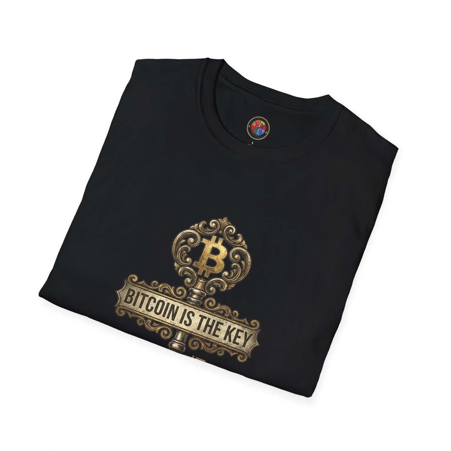 Bitcoin Is The Key Graphic T-Shirt — Vintage Key Crypto Tee
