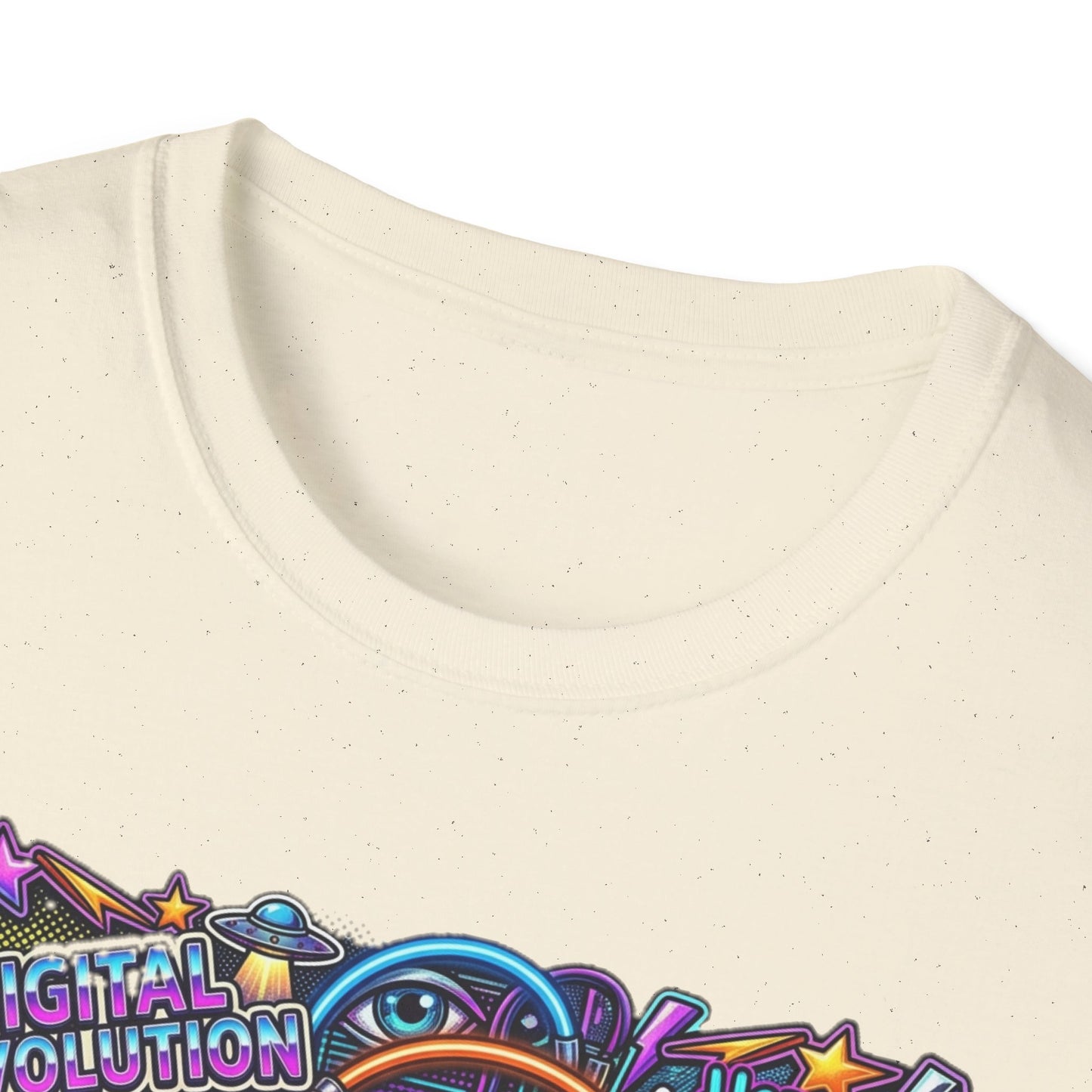 Bitcoin Electric Crypto Art T-Shirt — HODL, BTC Neon Graphic Tee