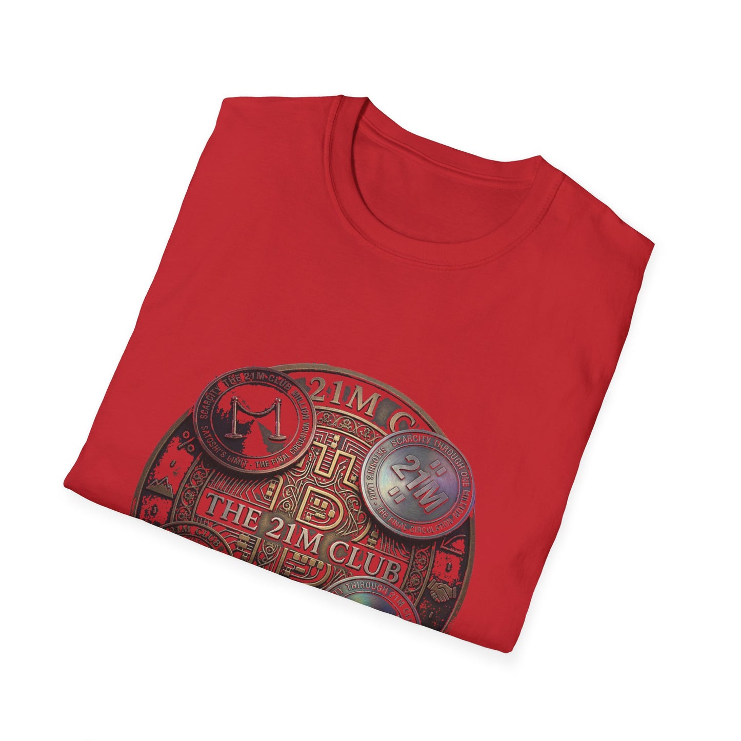 Vintage 21M Club Coin Circle T-Shirt — Retro Currency Graphic Tee