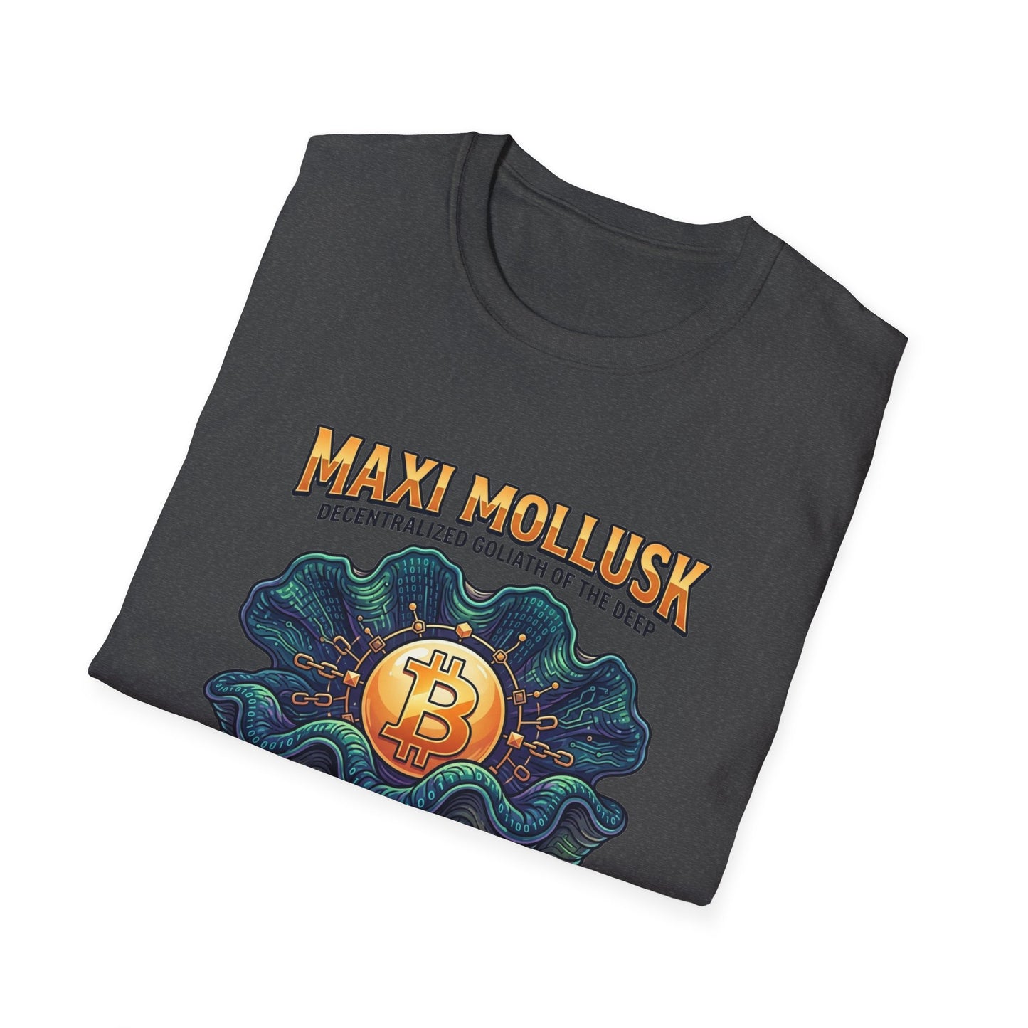 Bitcoin Pearl T-Shirt — "Maxi Mollusk" Crypto Art Tee