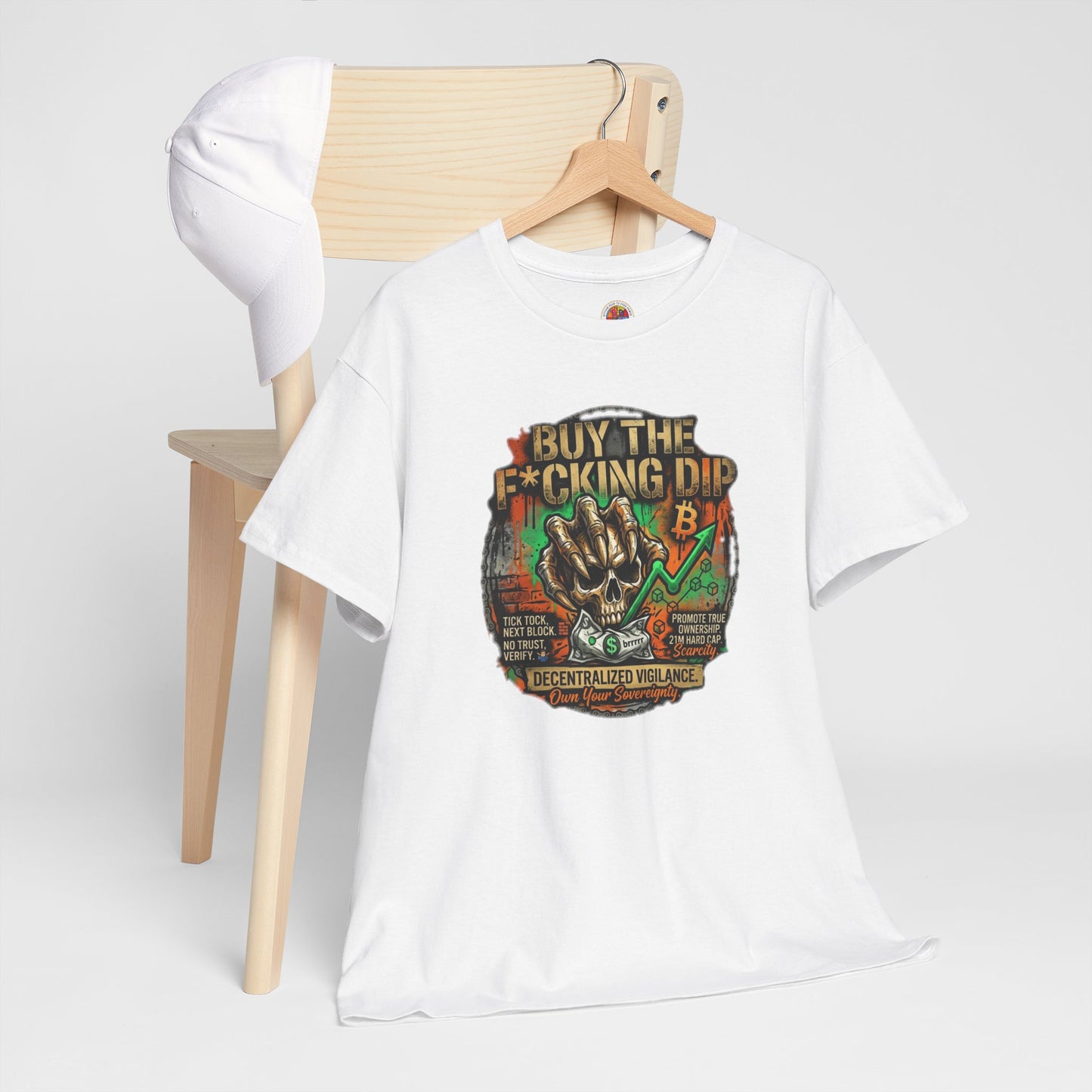Buy The F*cking Dip Graphic Tee — Stock Market Crypto HODL Trading Shirt