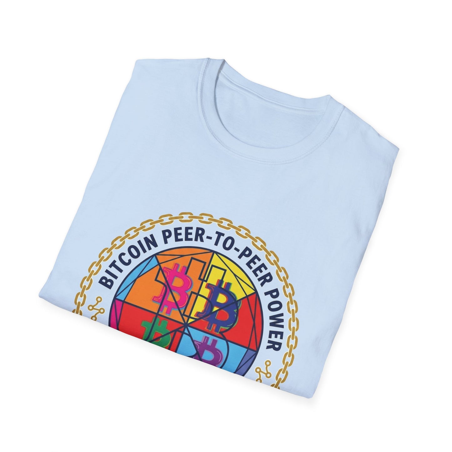 Bitcointees Colorwheel Logo T-Shirt — Crypto Peer-to-Peer Graphic Tee