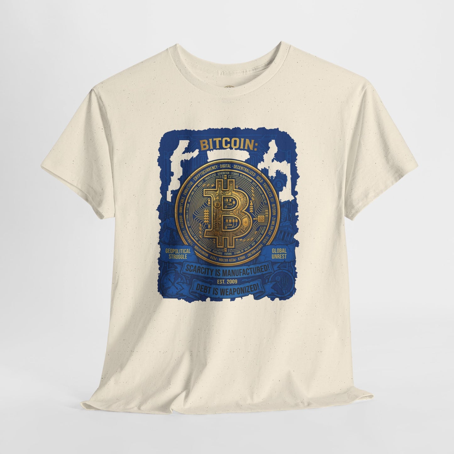 Bitcoin Vintage Coin Graphic Tee — Crypto Enthusiast T-Shirt
