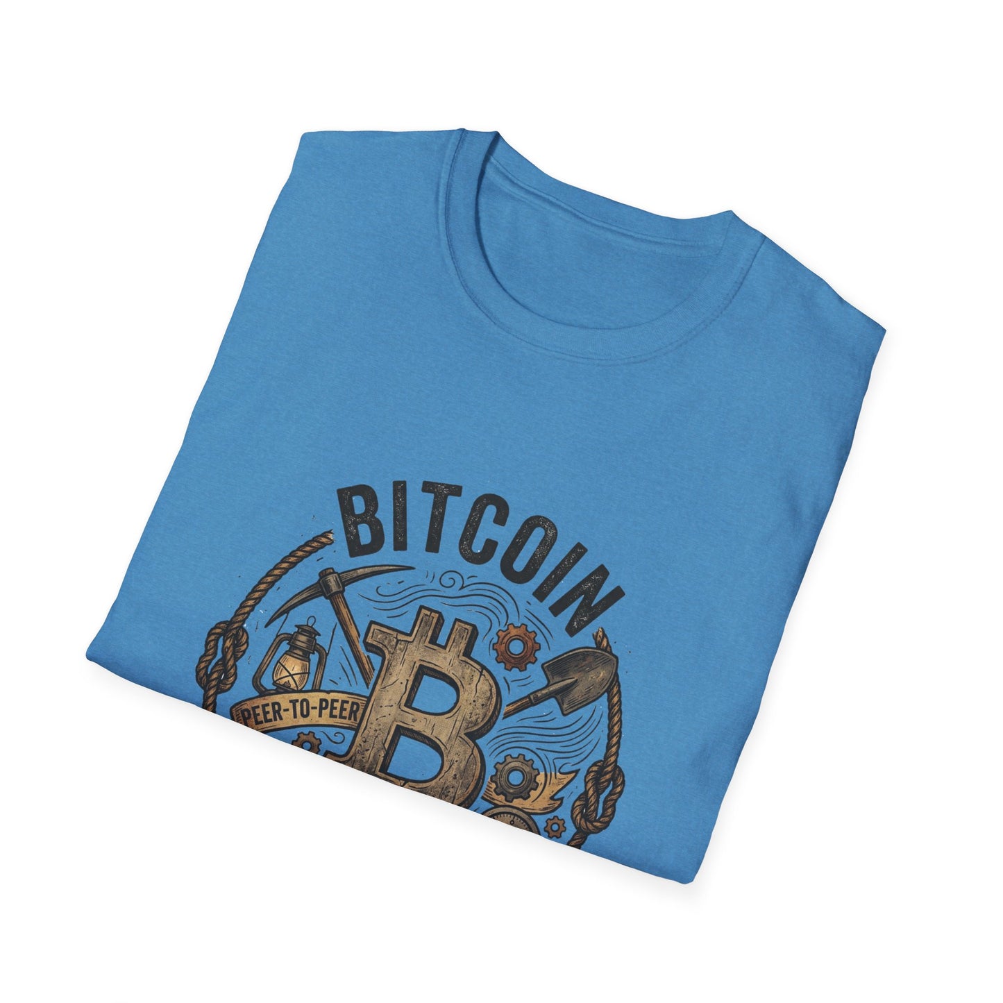 Bitcoin Hard Money T-Shirt — Vintage Crypto Mining Design