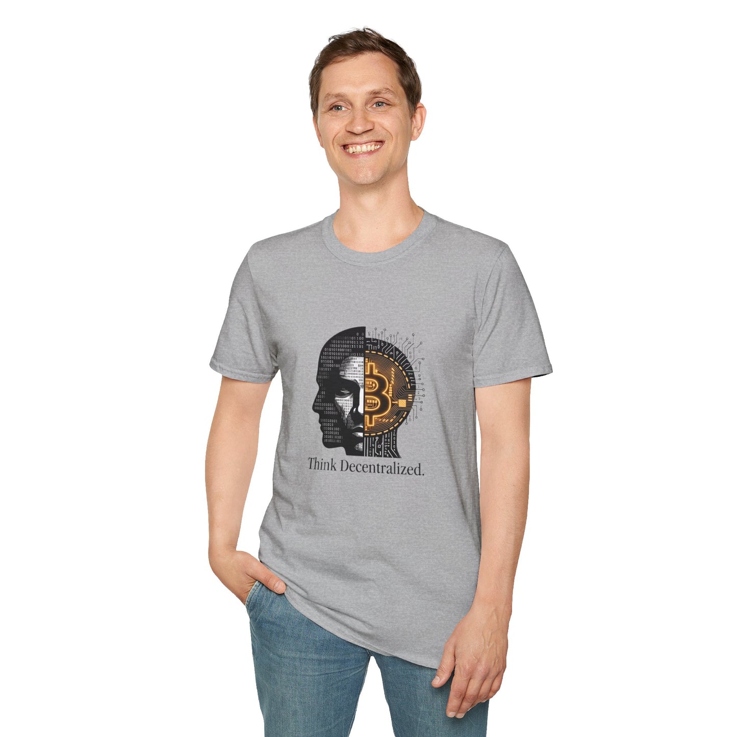 Bitcoin Mind T-Shirt — "Think Decentralized" Crypto Graphic Tee