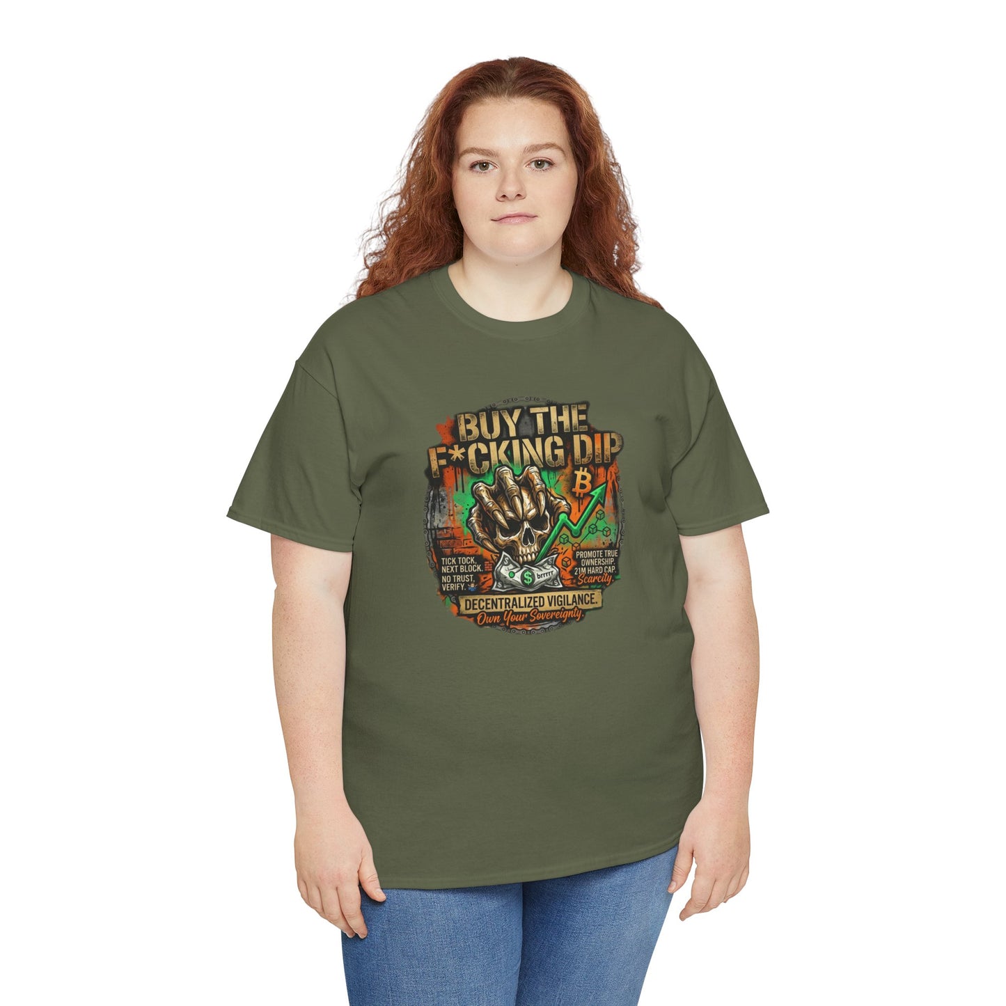 Buy The F*cking Dip Graphic Tee — Stock Market Crypto HODL Trading Shirt