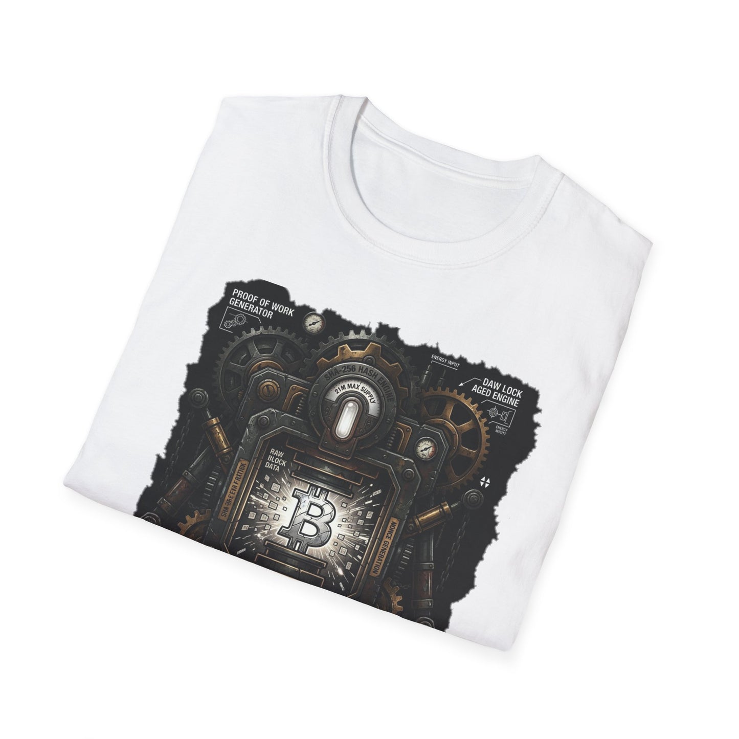Bitcoin Proof of Work T-Shirt — Crypto Miner Vintage Graphic Tee