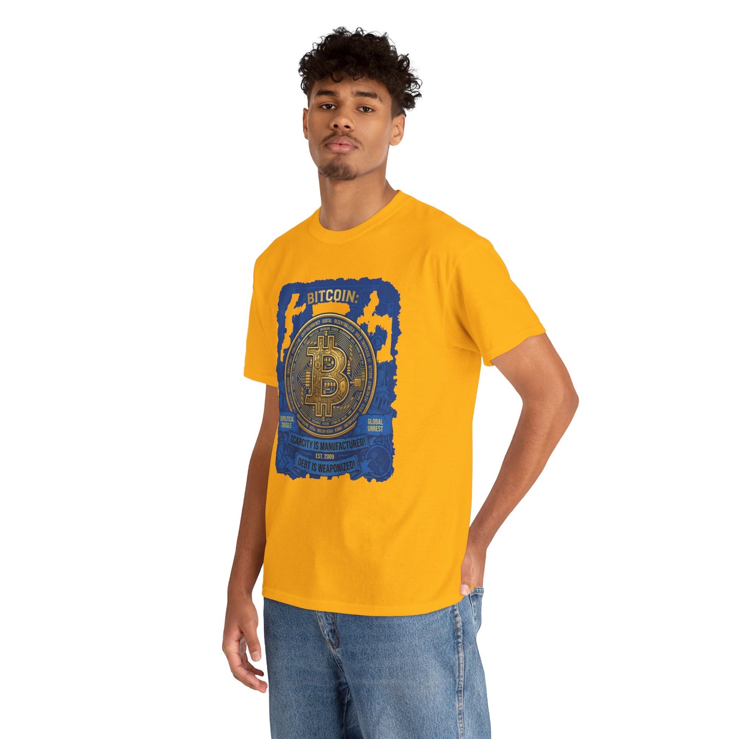 Bitcoin Vintage Coin Graphic Tee — Crypto Enthusiast T-Shirt