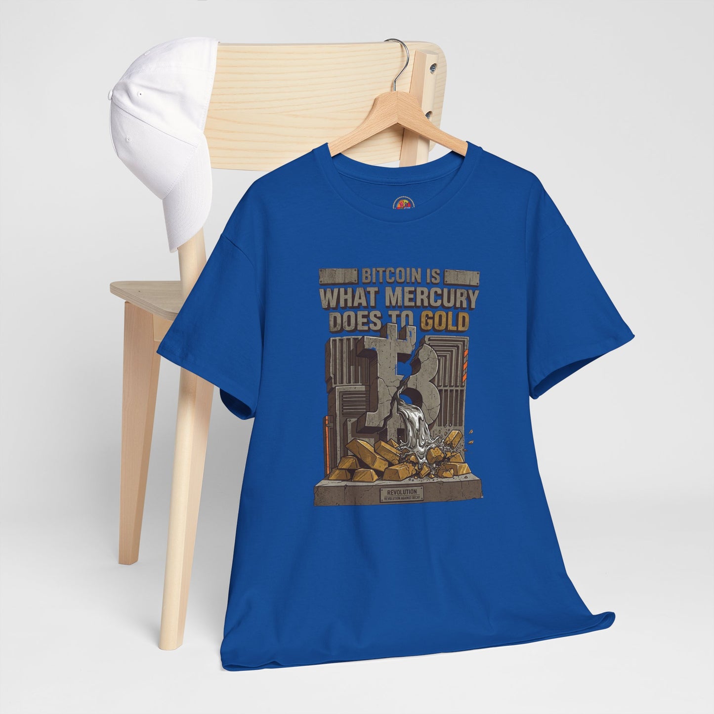 Bitcoin Mercury Effect T-Shirt — "Bitcoin is what mercury does to gold" Graphic Tee