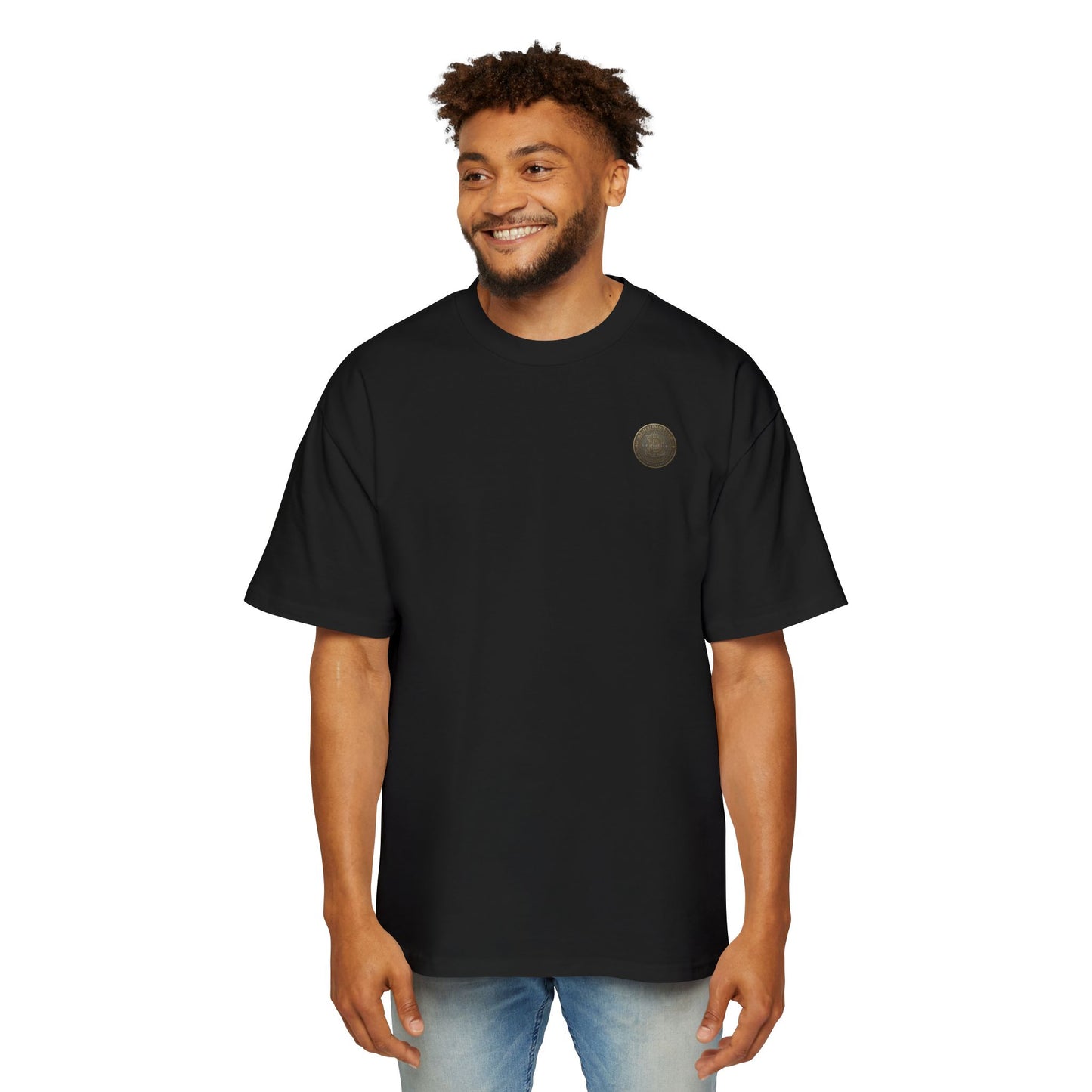 Bitcoin 21M Club Heavyweight Cotton T‑Shirt — Men's Oversized Tee