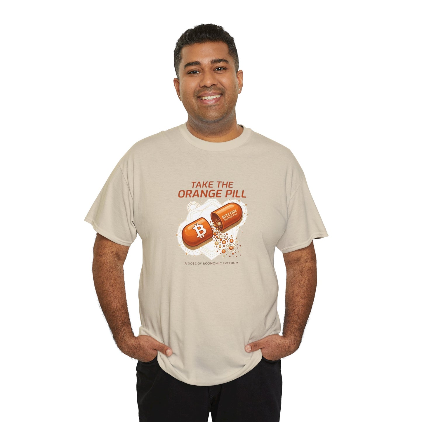 Bitcoin 'Take The Orange Pill' Graphic Tee
