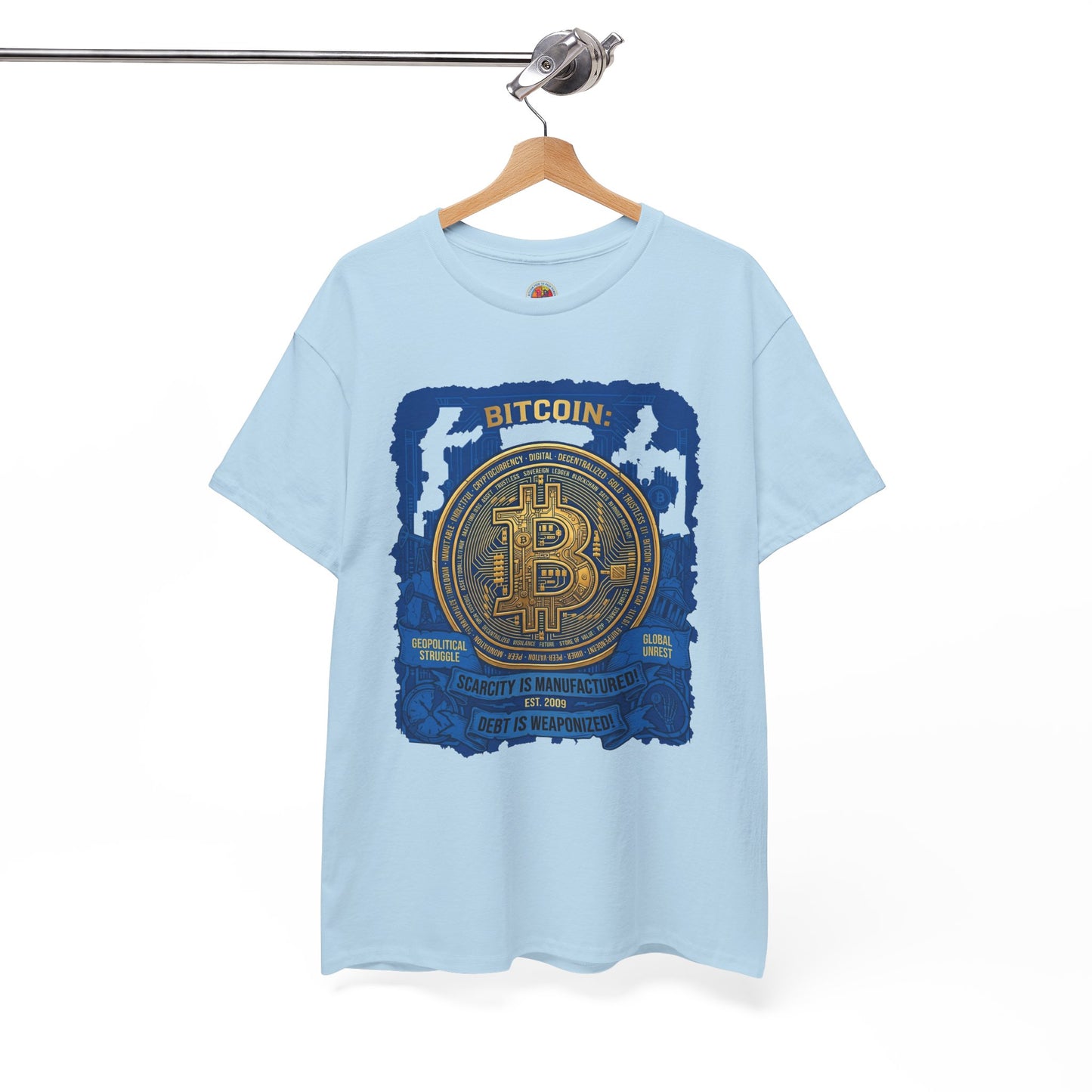 Bitcoin Vintage Coin Graphic Tee — Crypto Enthusiast T-Shirt