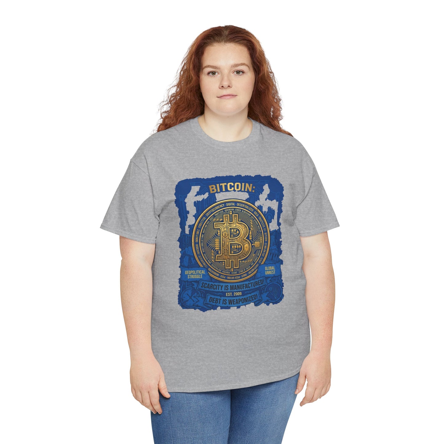 Bitcoin Vintage Coin Graphic Tee — Crypto Enthusiast T-Shirt