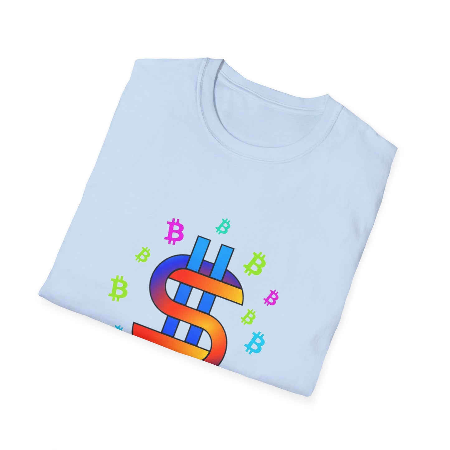 Satoshis Colorful Bitcoin Logo T-Shirt