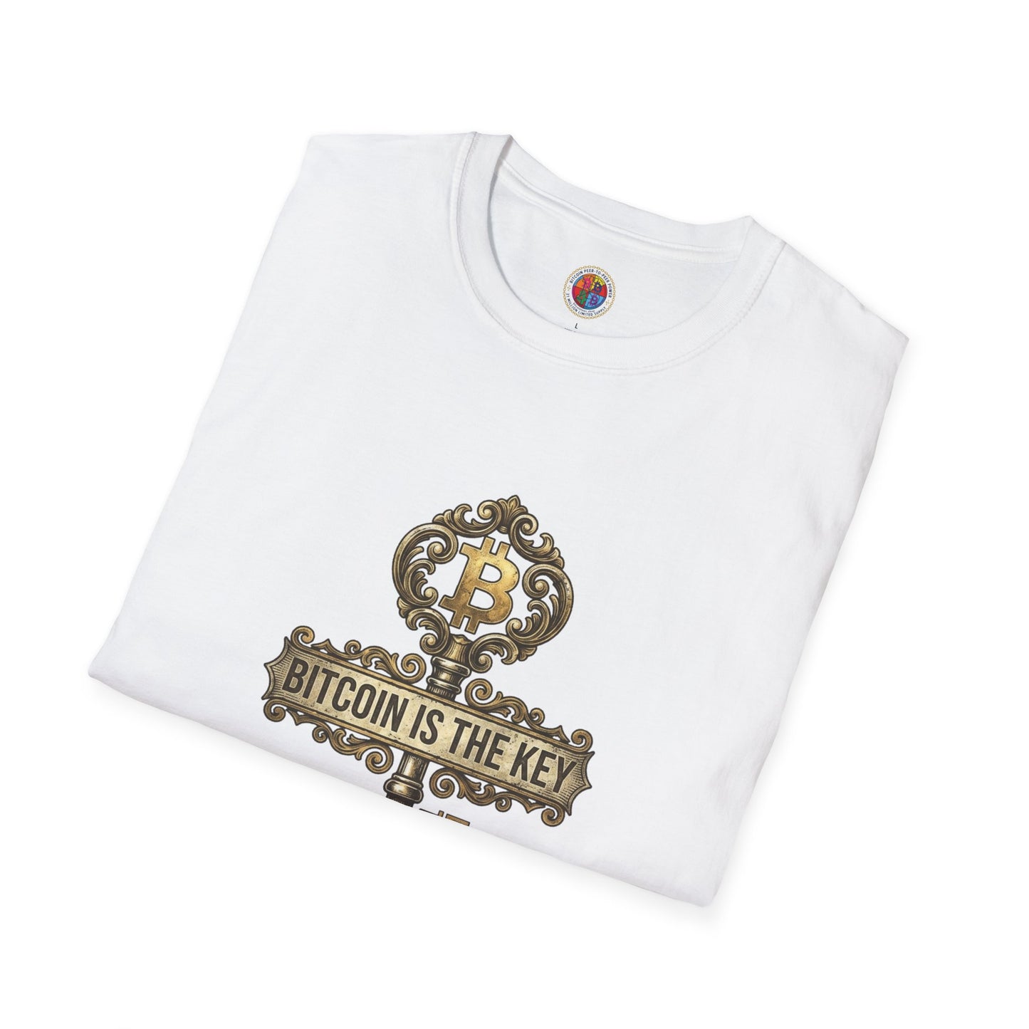 Bitcoin Is The Key Graphic T-Shirt — Vintage Key Crypto Tee