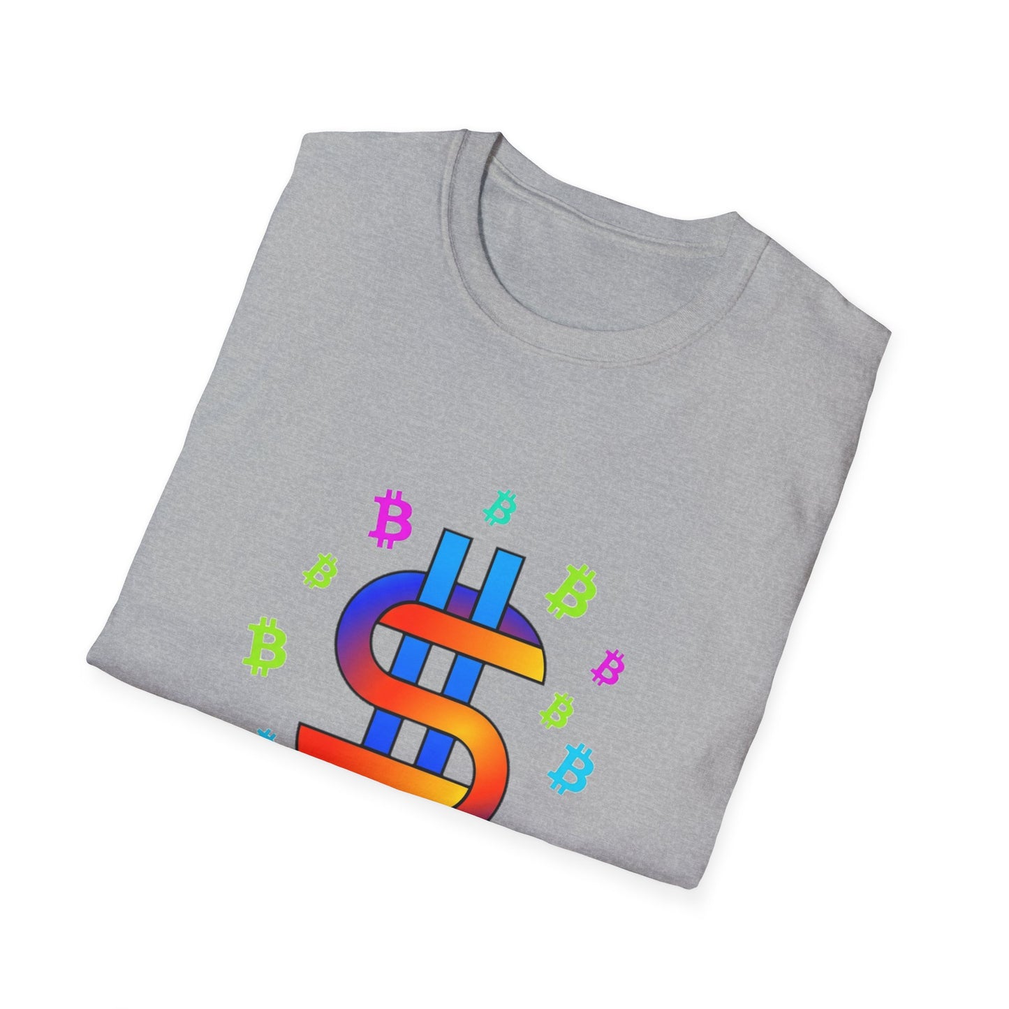 Satoshis Colorful Bitcoin Logo T-Shirt