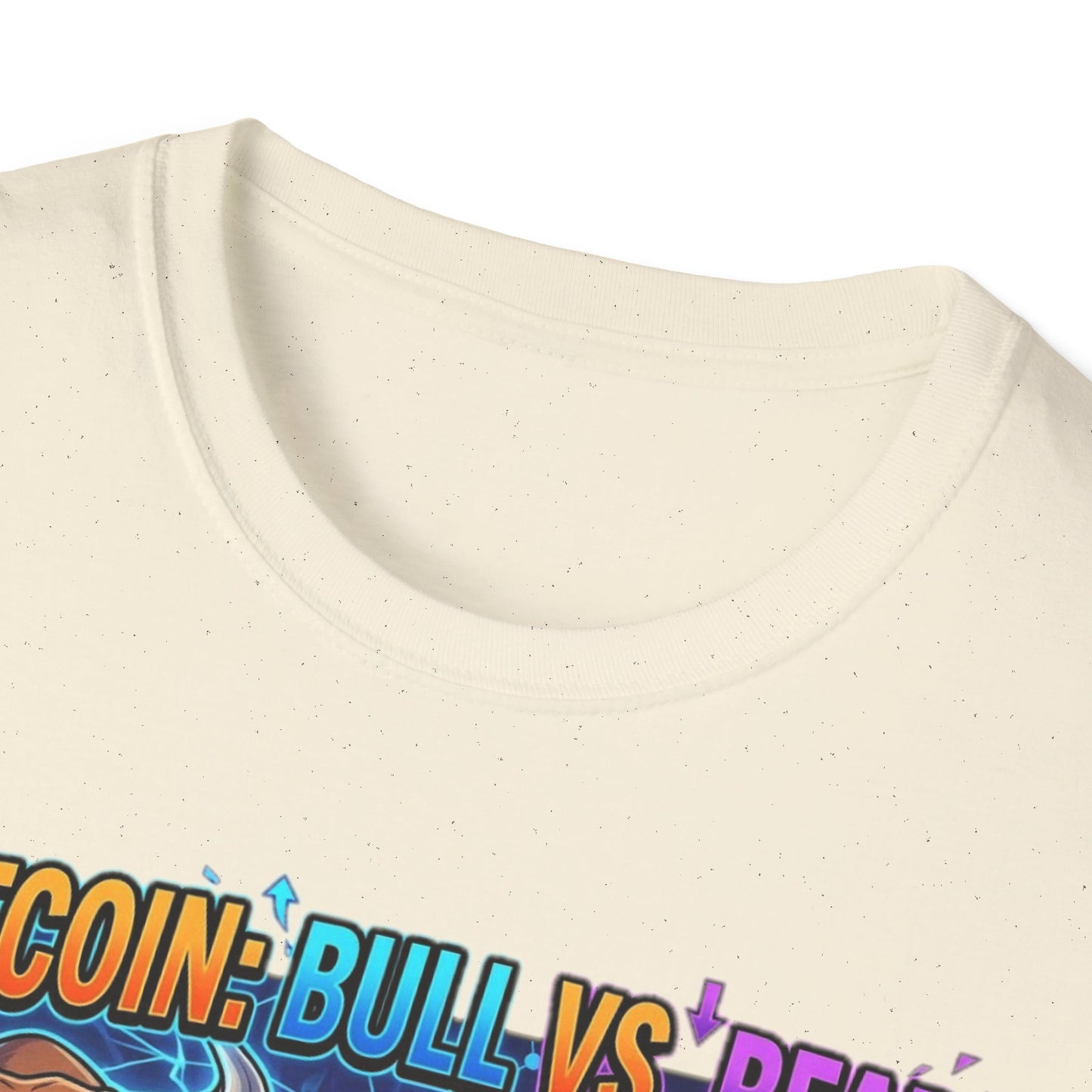Bitcoin Bull vs Bear T-Shirt - 'The Decentralized Battle' Crypto Graphic Tee