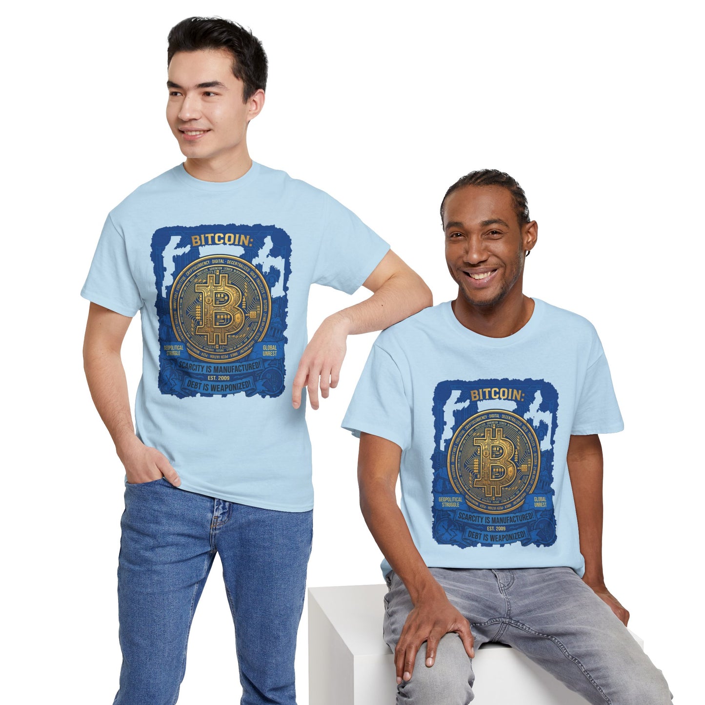 Bitcoin Vintage Coin Graphic Tee — Crypto Enthusiast T-Shirt