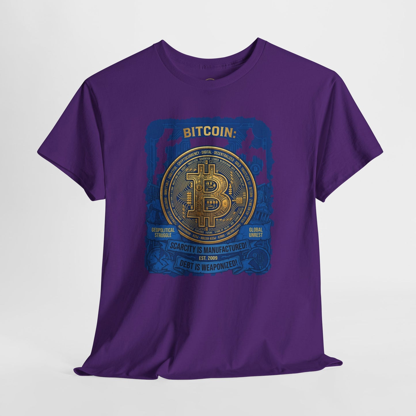 Bitcoin Vintage Coin Graphic Tee — Crypto Enthusiast T-Shirt
