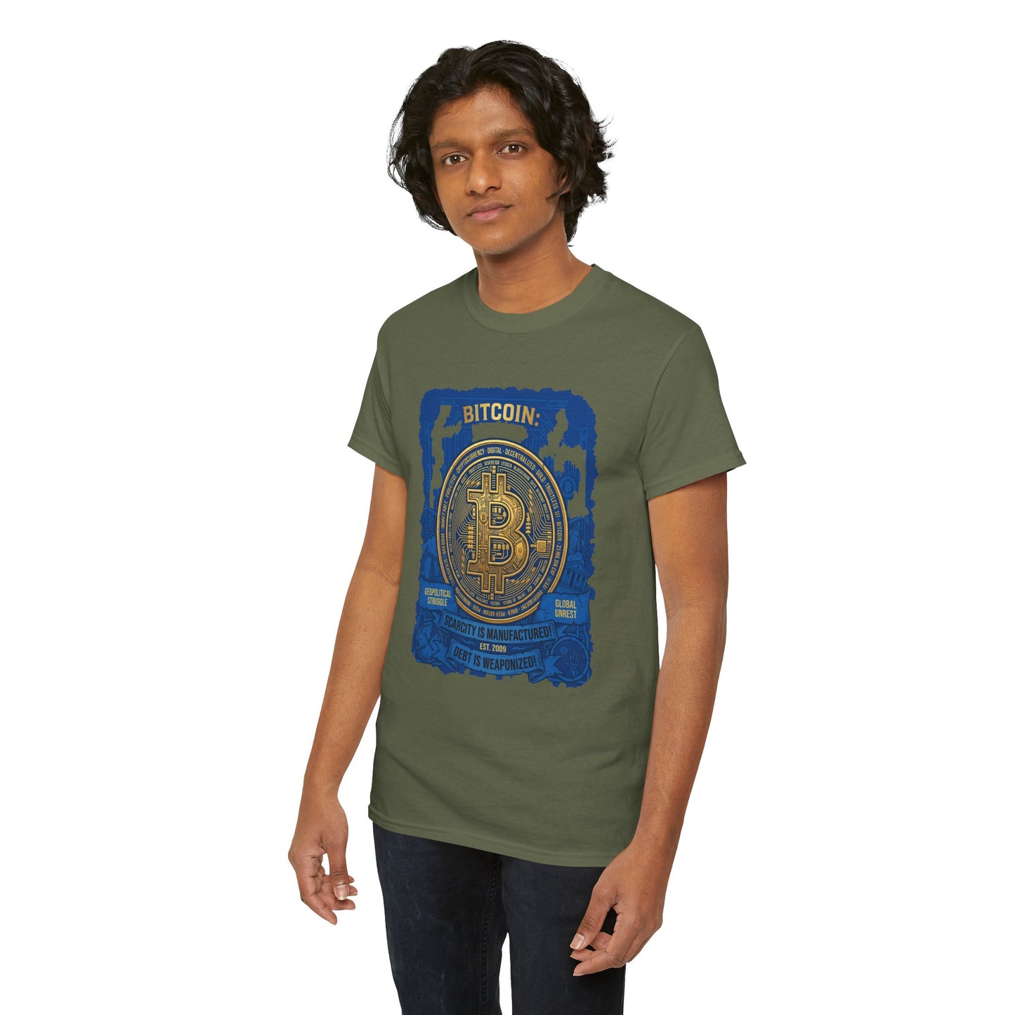 Bitcoin Vintage Coin Graphic Tee — Crypto Enthusiast T-Shirt