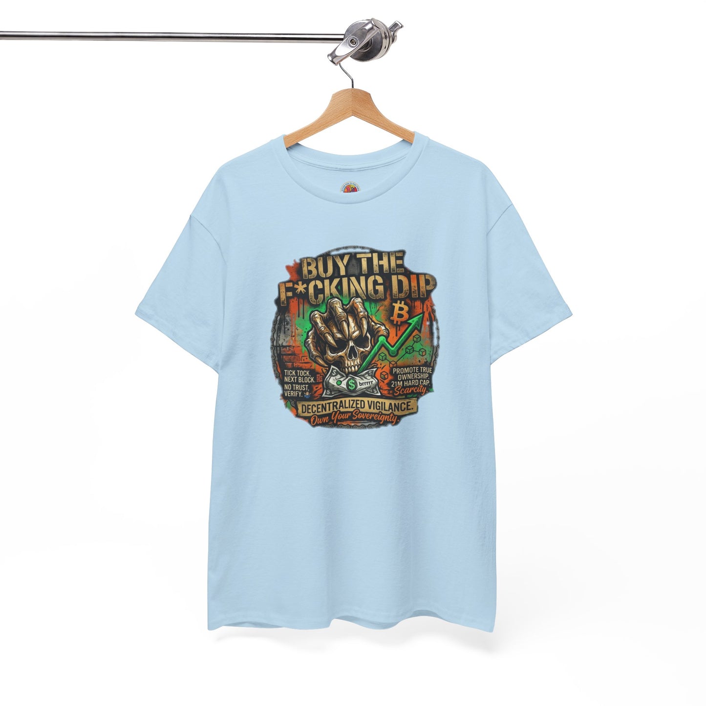 Buy The F*cking Dip Graphic Tee — Stock Market Crypto HODL Trading Shirt