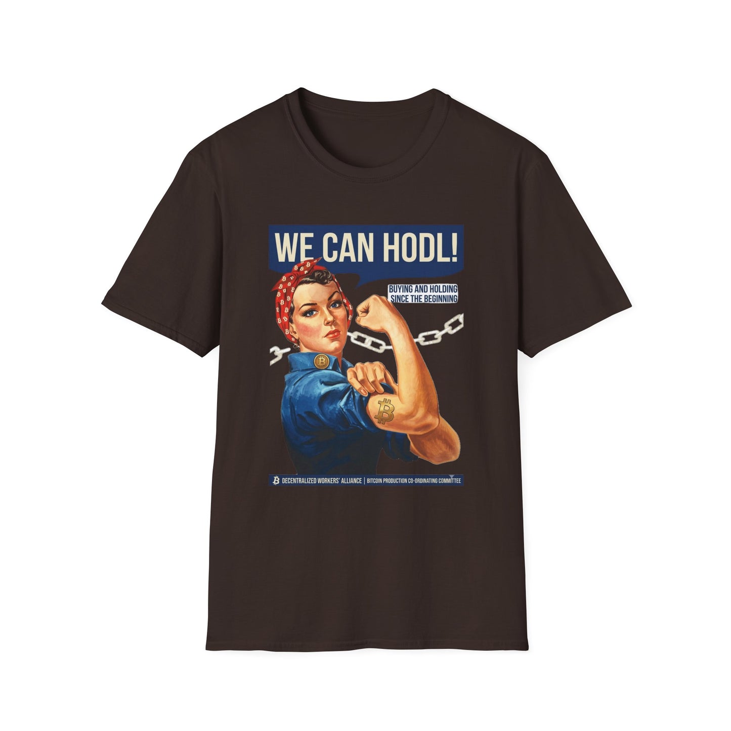 HODL Rosie T-Shirt – We Can HODL! Crypto Investor Retro Tee