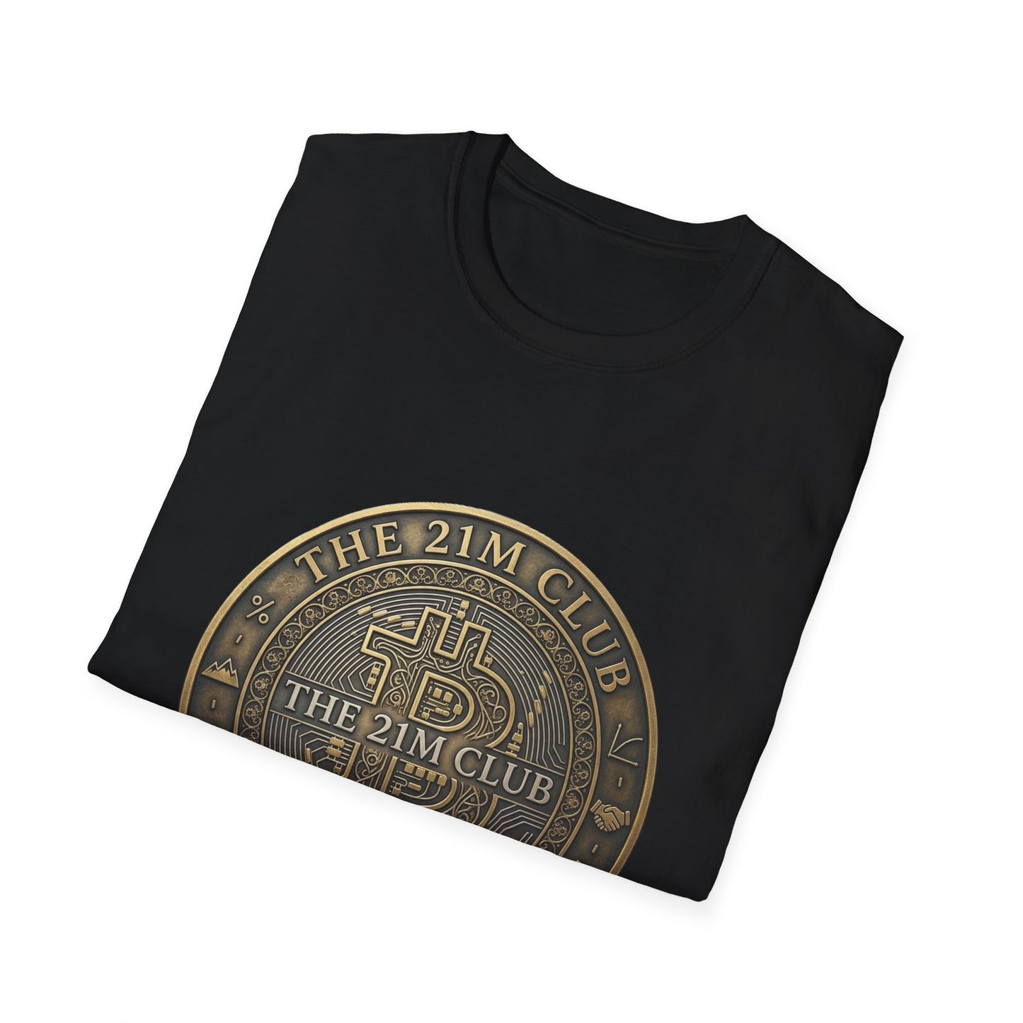 Bitcoin The 21M Club T-Shirt — Retro Crypto Coin Design