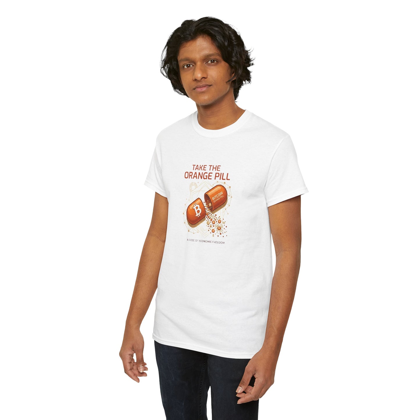 Bitcoin 'Take The Orange Pill' Graphic Tee