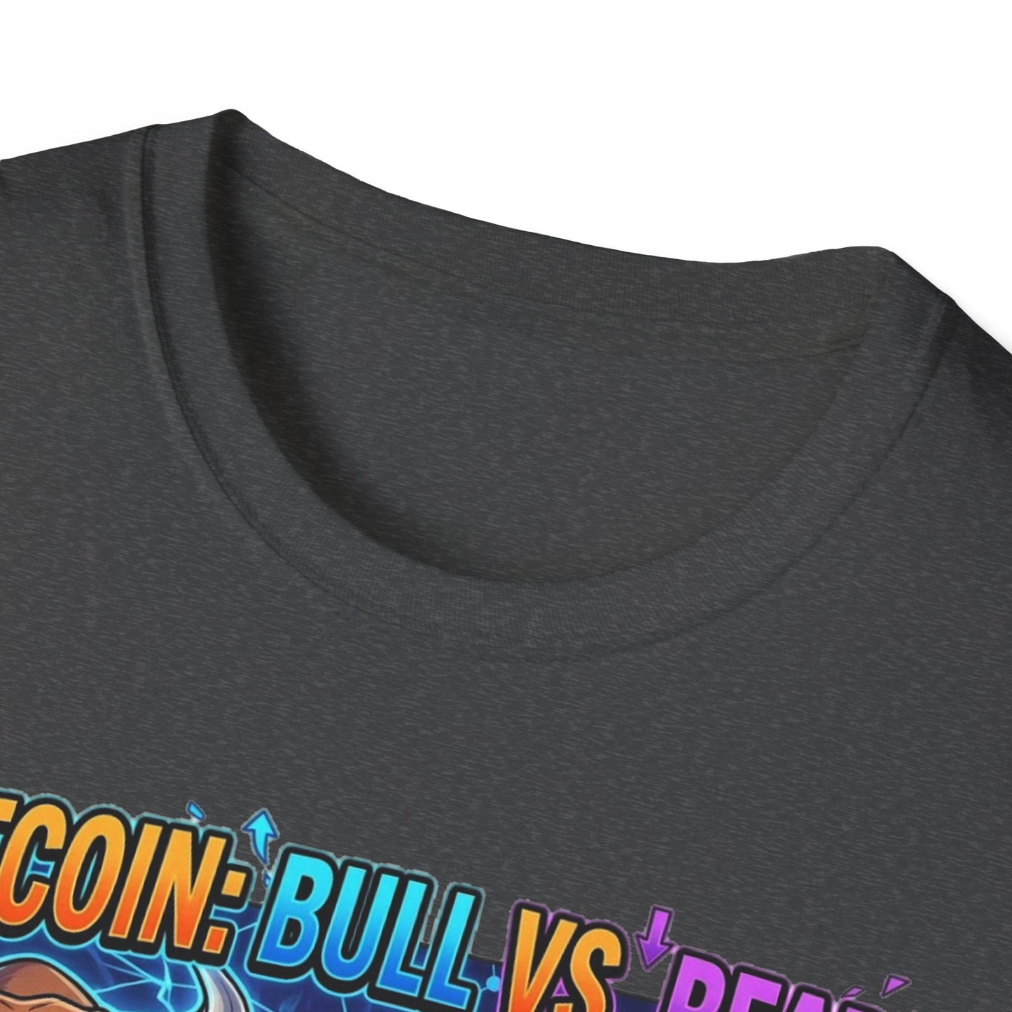 Bitcoin Bull vs Bear T-Shirt - 'The Decentralized Battle' Crypto Graphic Tee