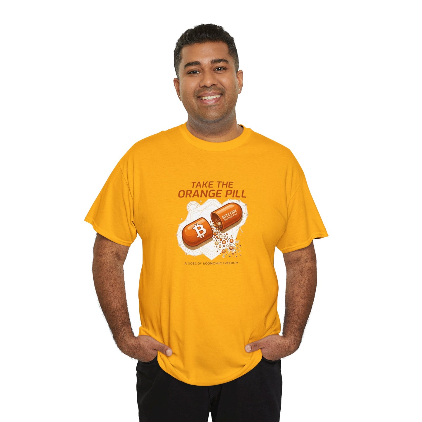 Bitcoin 'Take The Orange Pill' Graphic Tee