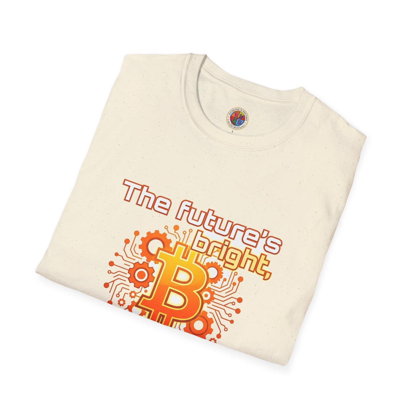 Bitcoin T-Shirt — “The Future’s Bright, The Future’s Orange” Crypto Tee